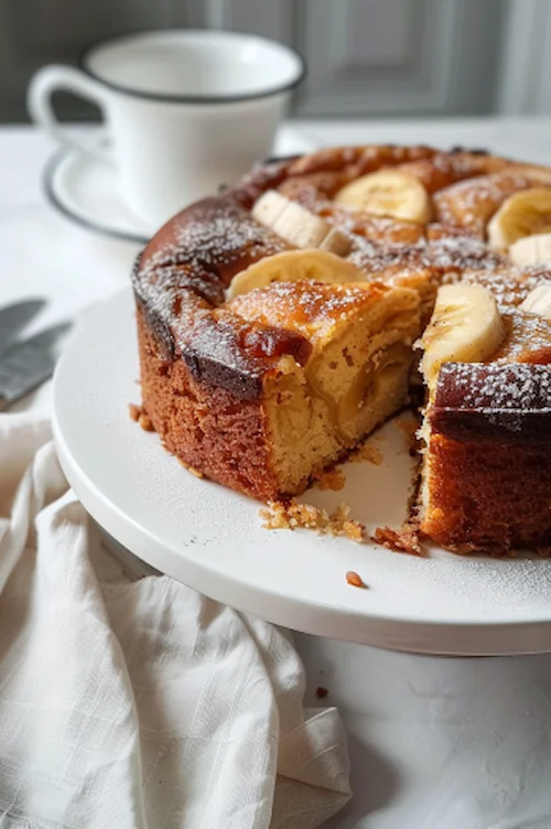 elaboración Bizcocho de plátano y manzana