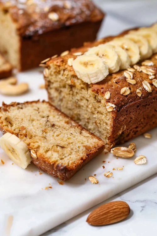 Bizcocho de avena y plátano