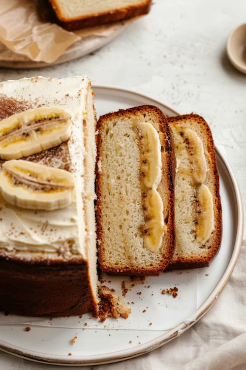 Bizcocho vegano de plátano