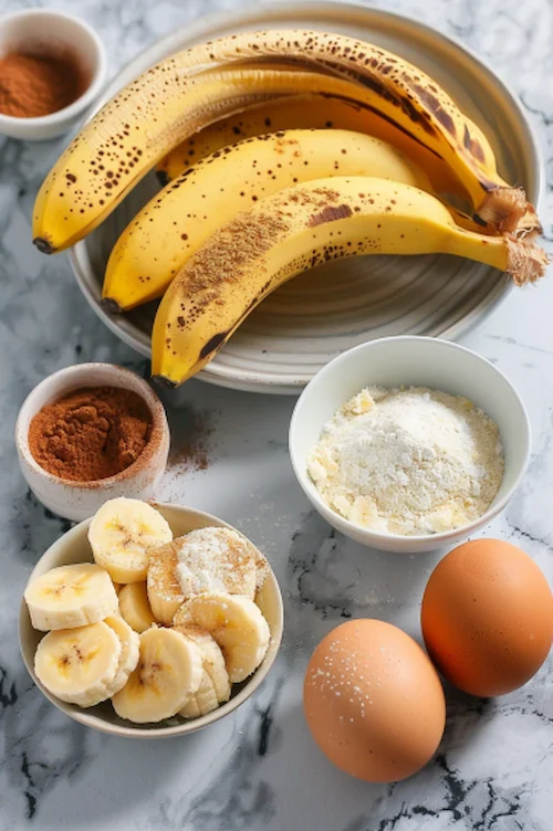 ingredientes Bizcocho de platano y canela